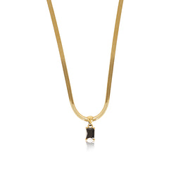 Perugia Snake Chain Pendant Necklace - Gold