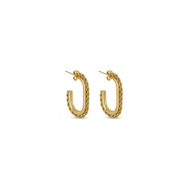 Ariana Hoop Earrings - Gold