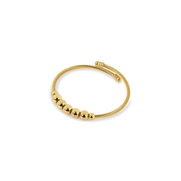 Calma Fidget Bangle Bracelet - Gold