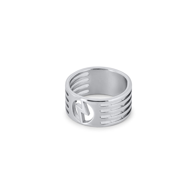 Bolt Cut-Out Ring - Silver