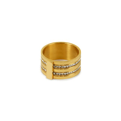 Caviar Stack Ring - Gold