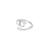 Lotus Verstellbarer Ring - Silber