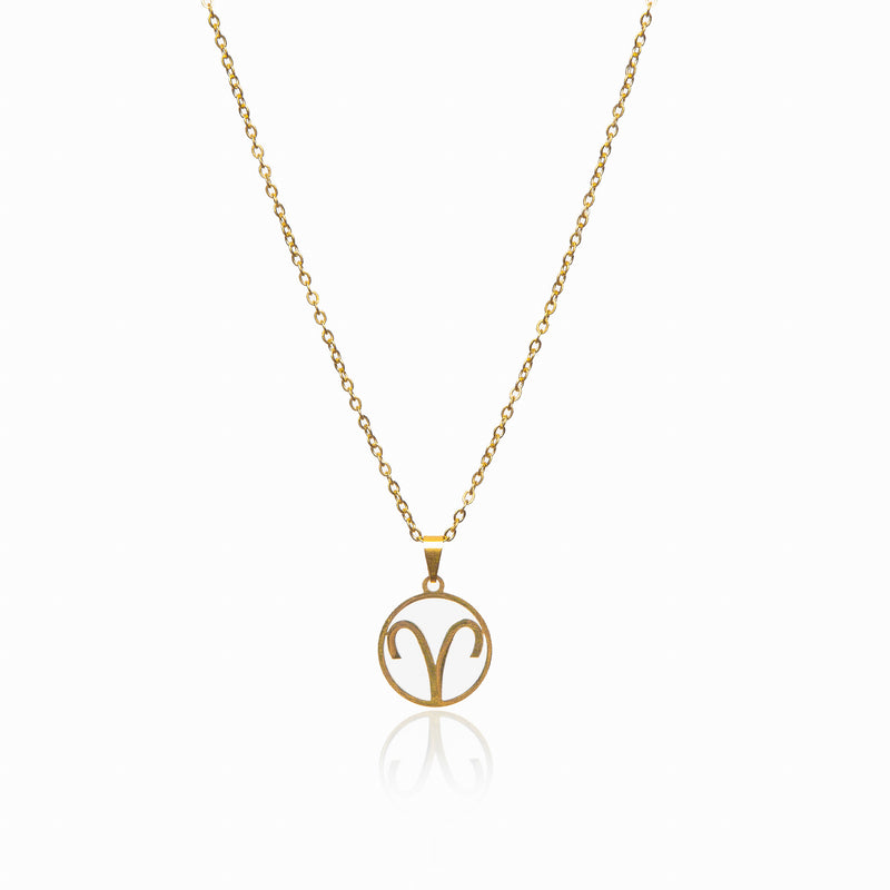 Star Sign Pendant Necklace - Gold