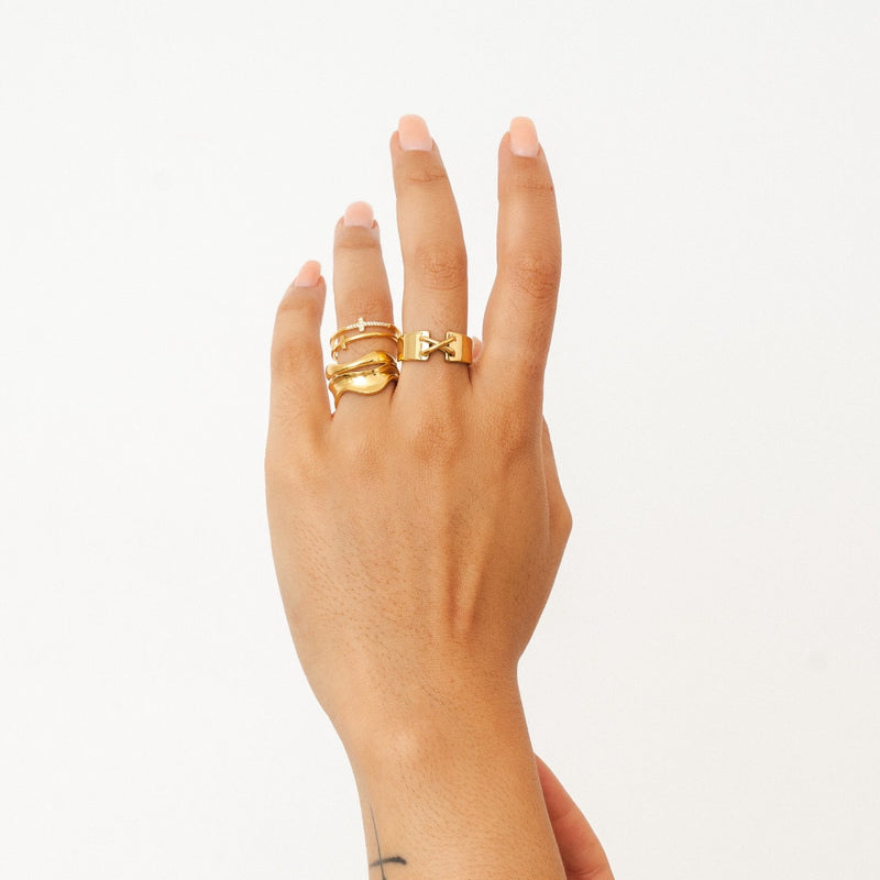 Zion Stone Ring - Gold