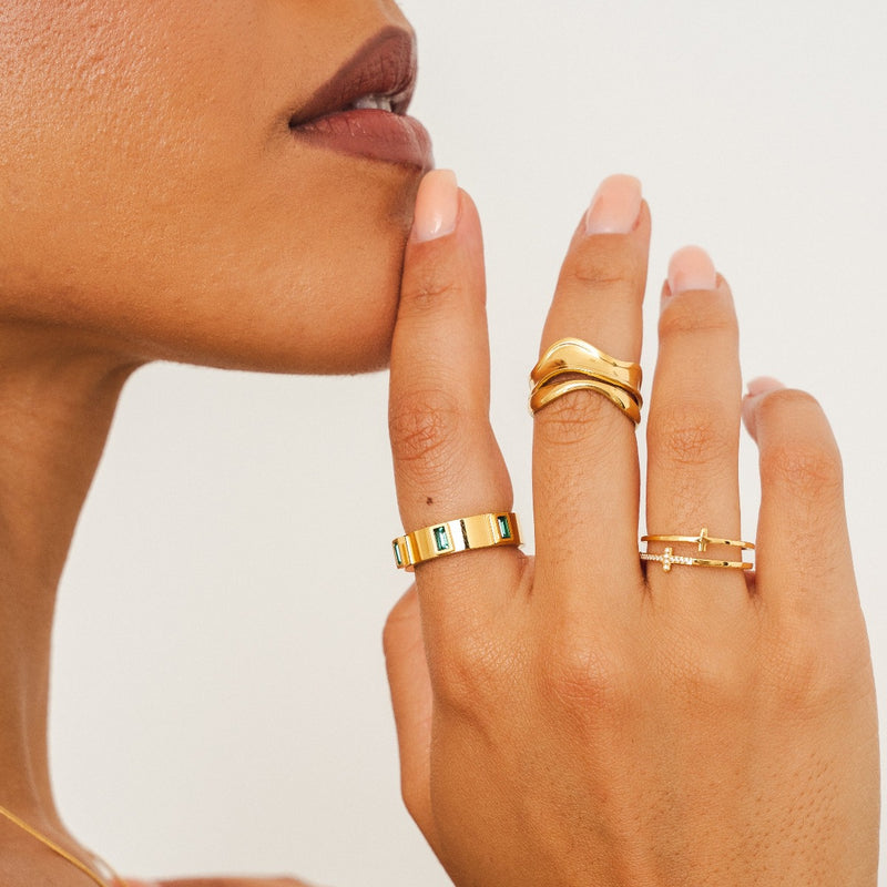 Zion Stone Ring - Gold