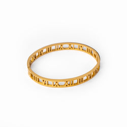 Hollow Numerals Bracelet - Gold