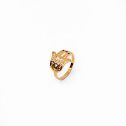 Hamsa Hand Ring - Gold