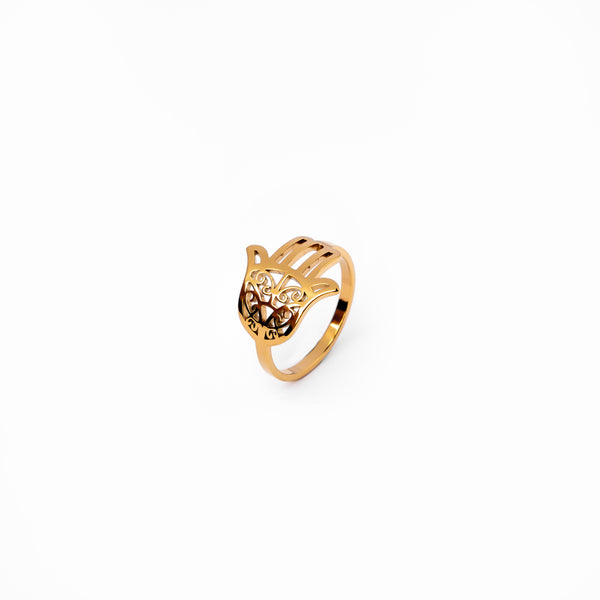Hamsa-Hand-Ring - Gold