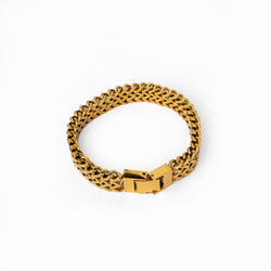 Eden Textured Bracelet 18K Gold Plated - Gold