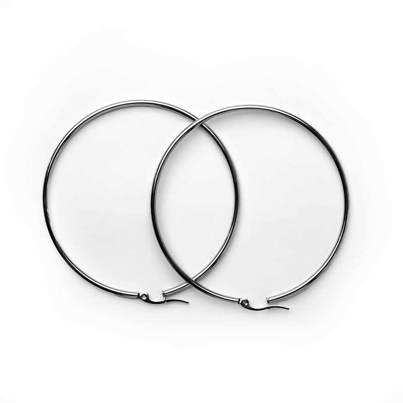 Hoop Earrings - Silver