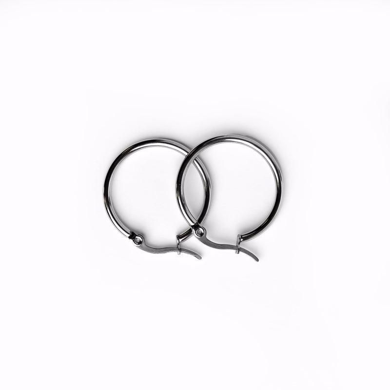 Hoop Earrings - Silver