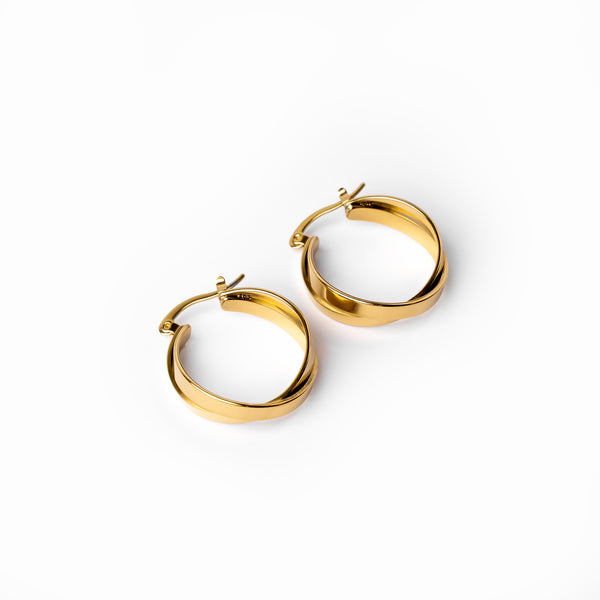 Talia Hoop Earrings 18K Gold Plated - Gold