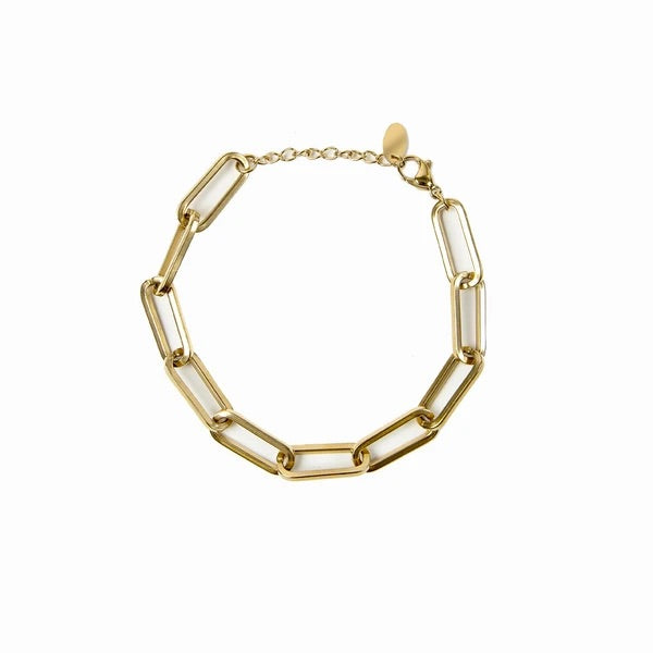 Clip Chain Bracelet 14K Gold Plated - Gold