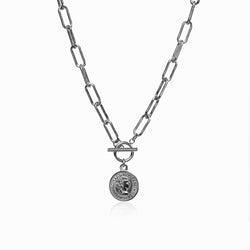 10 Cent Toggle Necklace - Silver