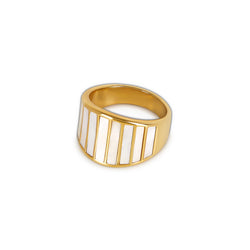 Colloseum-Ring - Gold, klobig