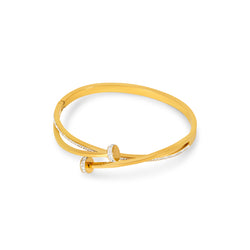 Nagel-Stein-Armband - Gold