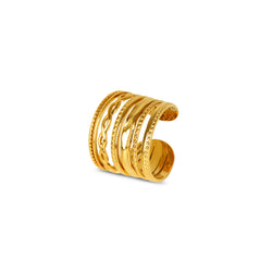 Hydra Stack Verstellbarer Ring - Gold
