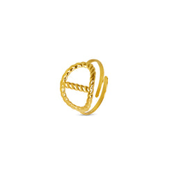 Spiralförmiger Anhänger-Ring - Gold