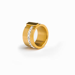 Ligurien Stein-Ring - Gold