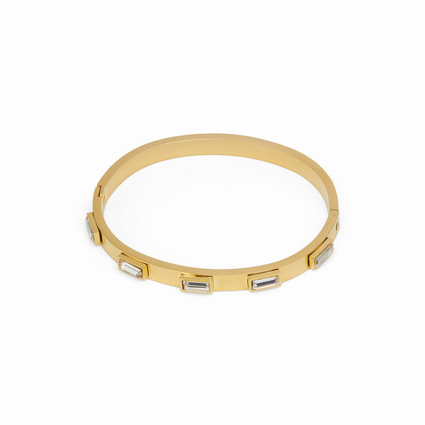 Kubikstein-Armband - Gold