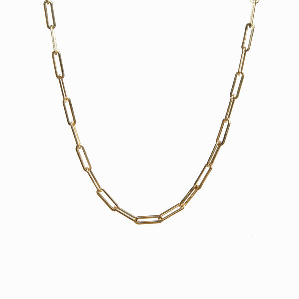 Clip-Ketten-Halskette - Gold