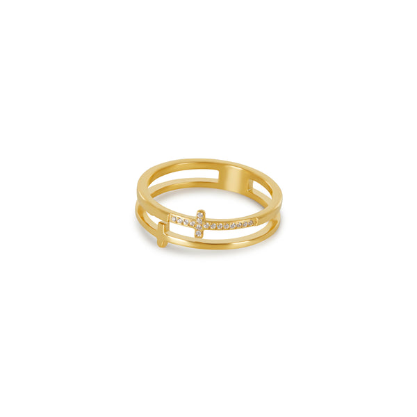 Zion Stein-Ring - Gold