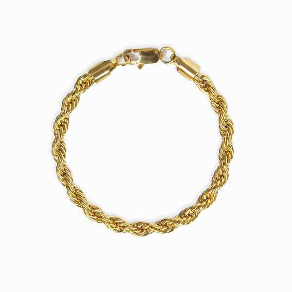 Seil-Armband - Gold