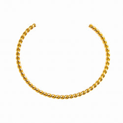 Spiralförmiges Bettelarmband- Gold