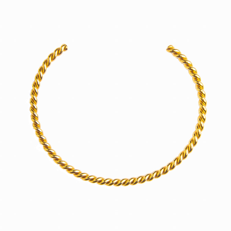 Spiralförmiges Bettelarmband- Gold